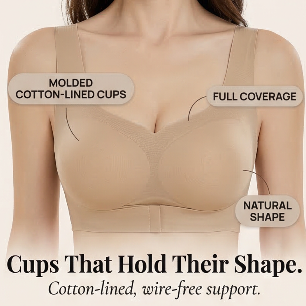 Veluna – Supportive X Back Wireless Lace Bra