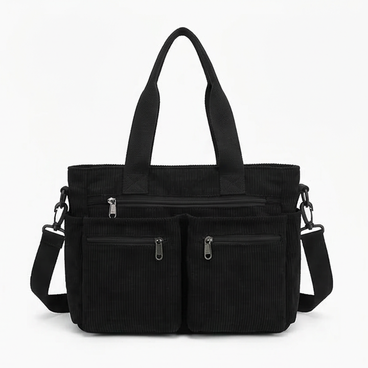 Clovera – Multi Pocket Corduroy Shoulder Bag