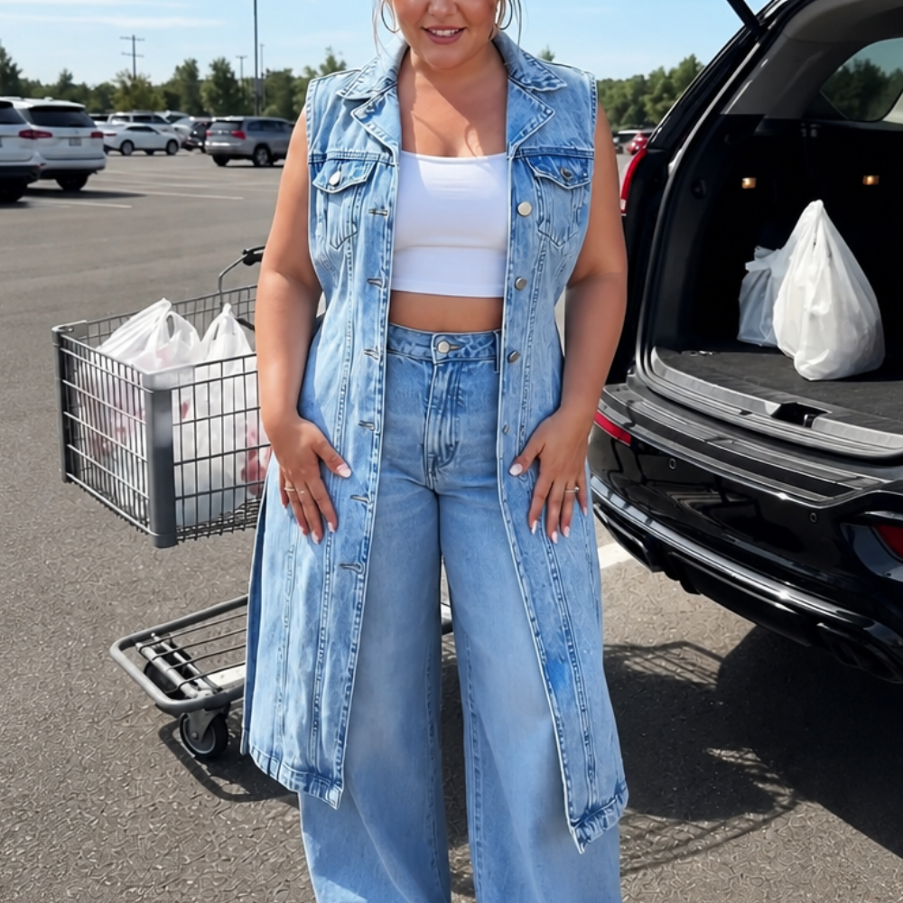 Overlaid – The Denim Vest Dress That Finishes Any Outfit