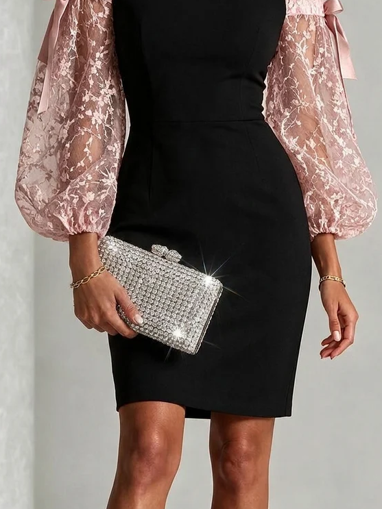 Noemi | Lace Sleeve Off-Shoulder Dress