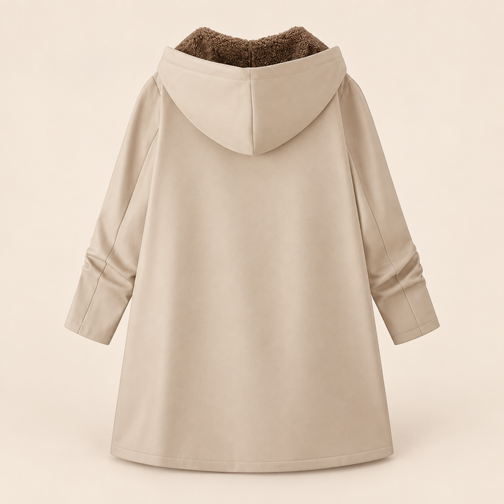 Evelyn | Cozy Sherpa-Lined Hooded Coat