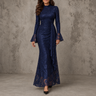 Theodora | Elegant Long Sleeve Maxi Dress