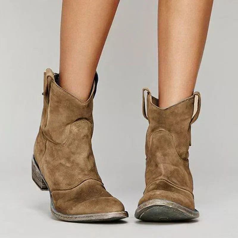 Charlotte | Orthopedic Suede and Cotton Ankle Boot