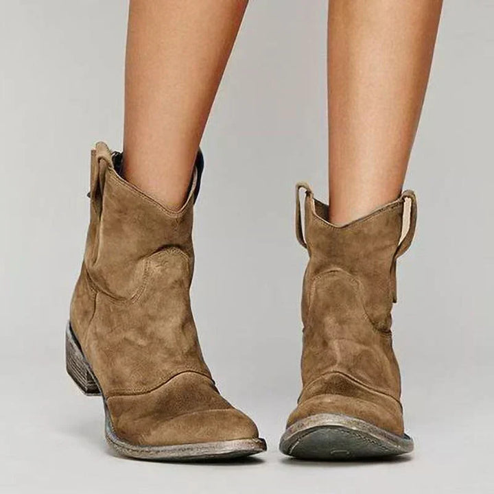 Charlotte | Orthopedic Suede and Cotton Ankle Boot