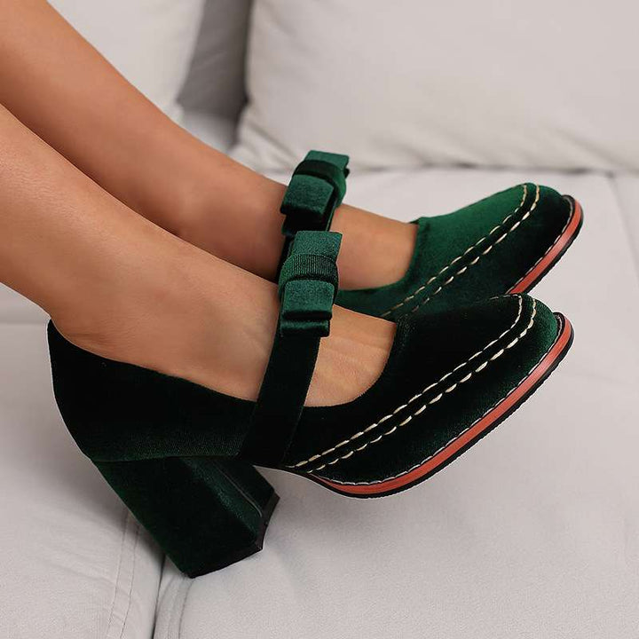 Alessia - Velvet Loafers