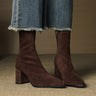 Vivienne – Genuine Suede Side-Zip Boots