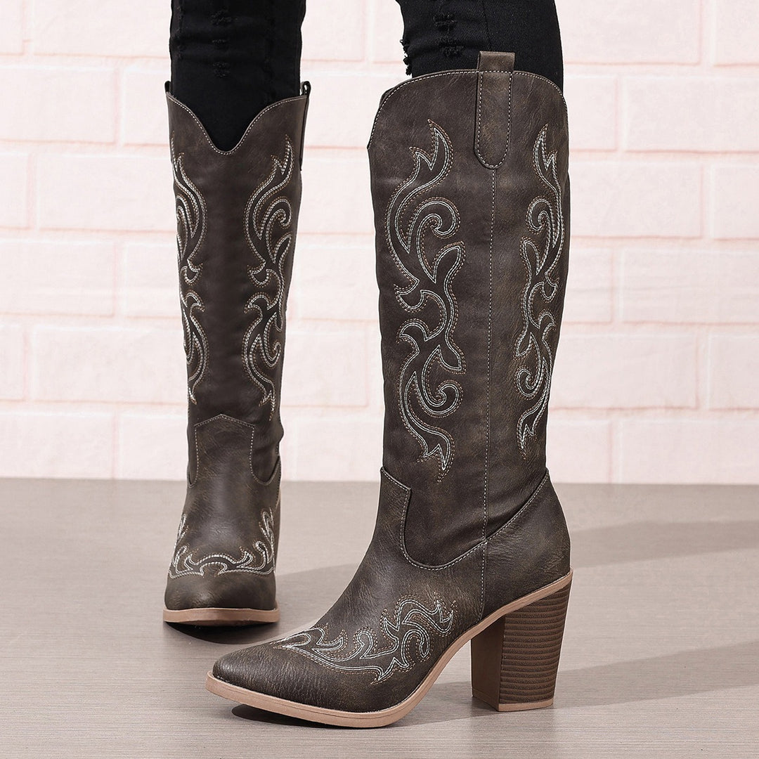 Savannah Embroidered Western Boots
