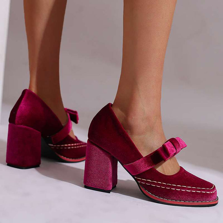 Alessia - Velvet Loafers