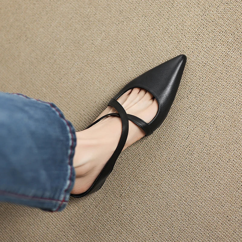 Aluna - Genuine Leather Mules