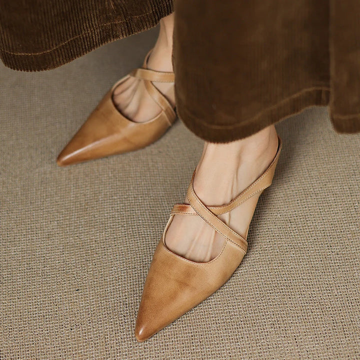 Aluna - Genuine Leather Mules