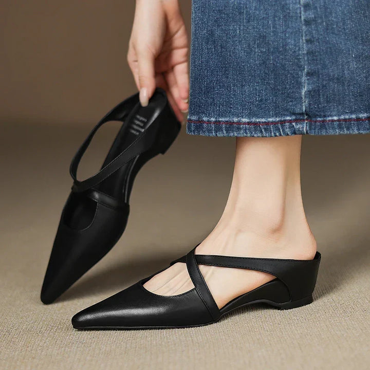 Aluna - Genuine Leather Mules