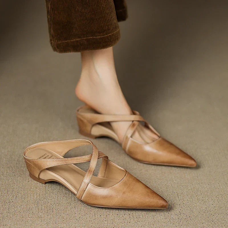 Aluna - Genuine Leather Mules