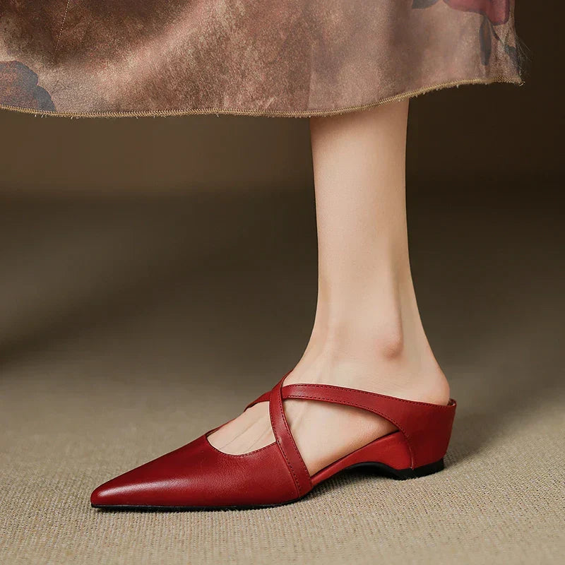 Aluna - Genuine Leather Mules
