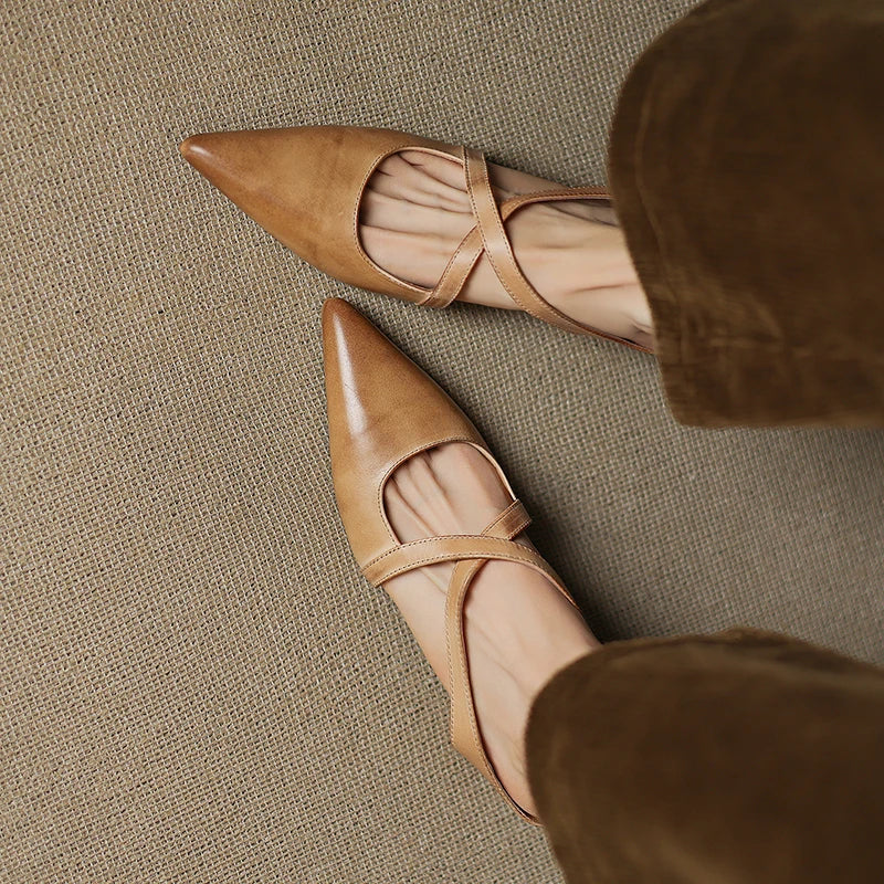 Aluna - Genuine Leather Mules
