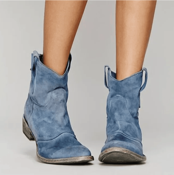 Charlotte | Orthopedic Suede and Cotton Ankle Boot