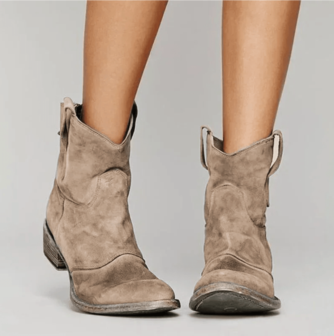 Charlotte | Orthopedic Suede and Cotton Ankle Boot