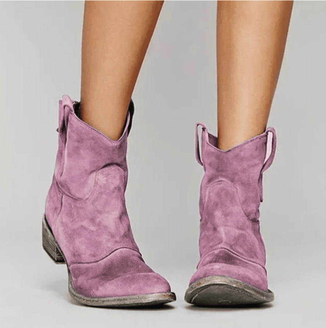 Charlotte | Orthopedic Suede and Cotton Ankle Boot