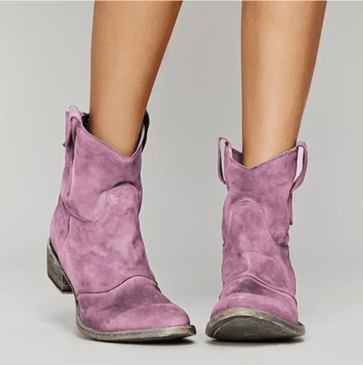 Charlotte | Orthopedic Suede and Cotton Ankle Boot