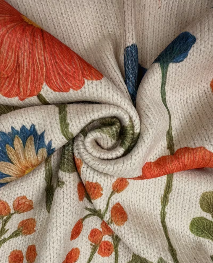 Wrenna - Wildflower Meadow Zip Cardigan