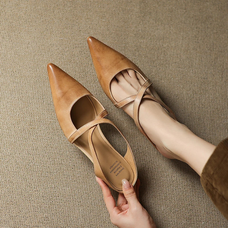 Aluna - Genuine Leather Mules