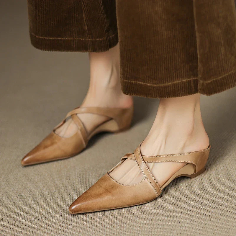 Aluna - Genuine Leather Mules