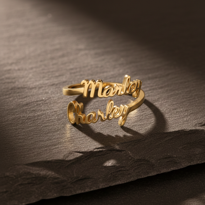 Aurelya™ – Customized Name Ring (50% Off)