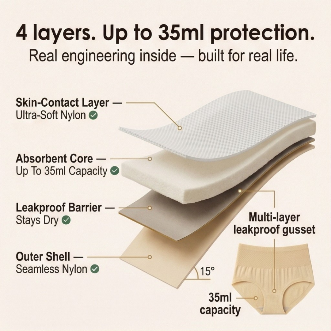 SleekHips – High Waisted Leakproof Panties
