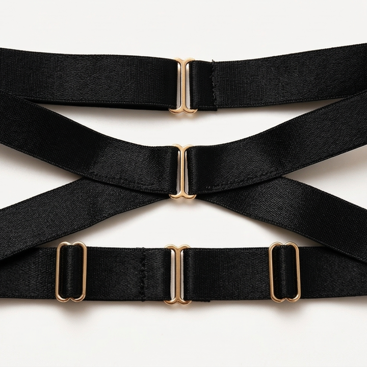 Vivara – Cross Strap Lingerie Set with Chain Detail