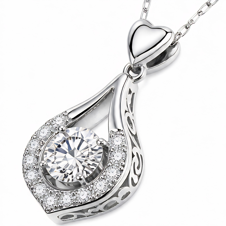 Lunavia – Dancing Stone Teardrop Pendant Necklace