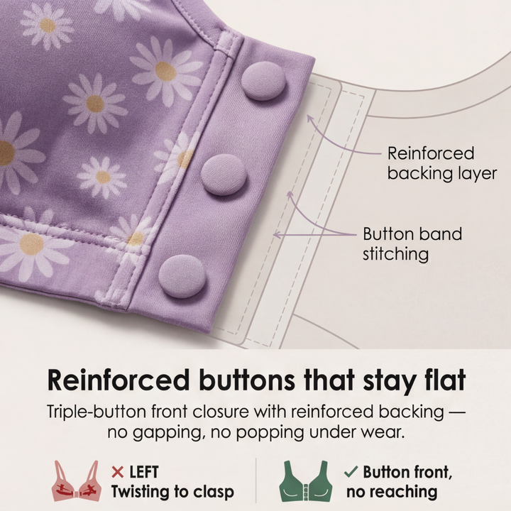 DaisyBra – Wireless Front Closure Comfort Bra