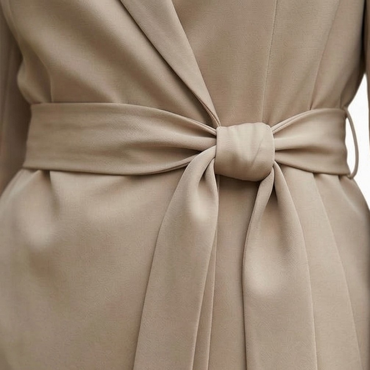 Ellara – Wrap Tie Blazer &amp; Wide Leg Pants Set