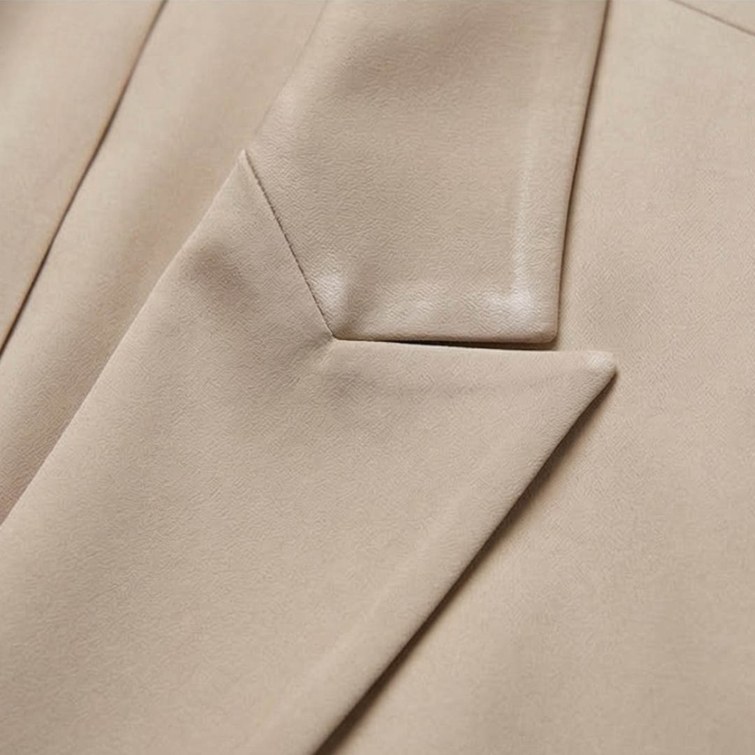 Ellara – Wrap Tie Blazer &amp; Wide Leg Pants Set