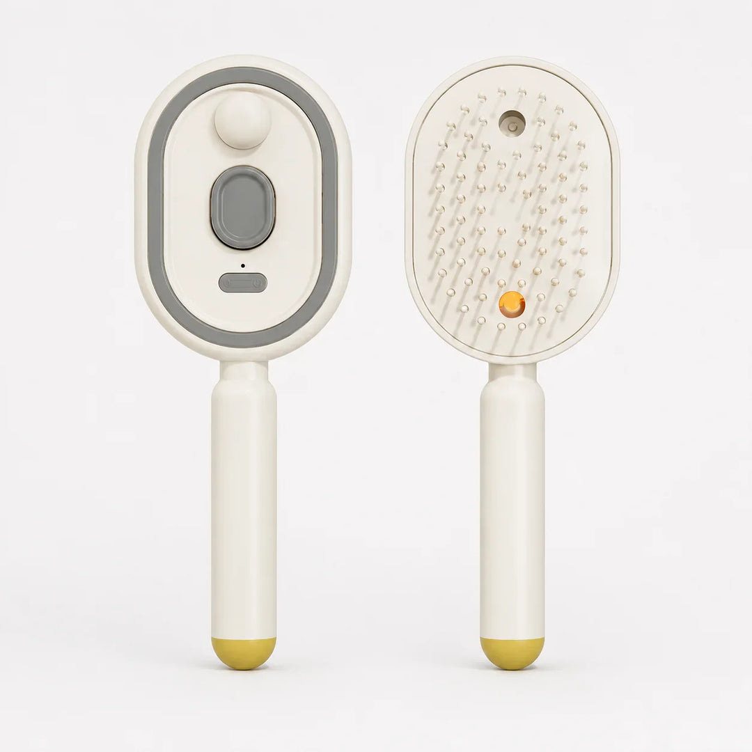 Velura – Self-Cleaning Scalp Massager Brush with Mist Spray Tank