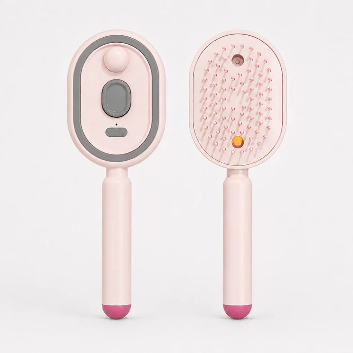 Velura – Self-Cleaning Scalp Massager Brush with Mist Spray Tank