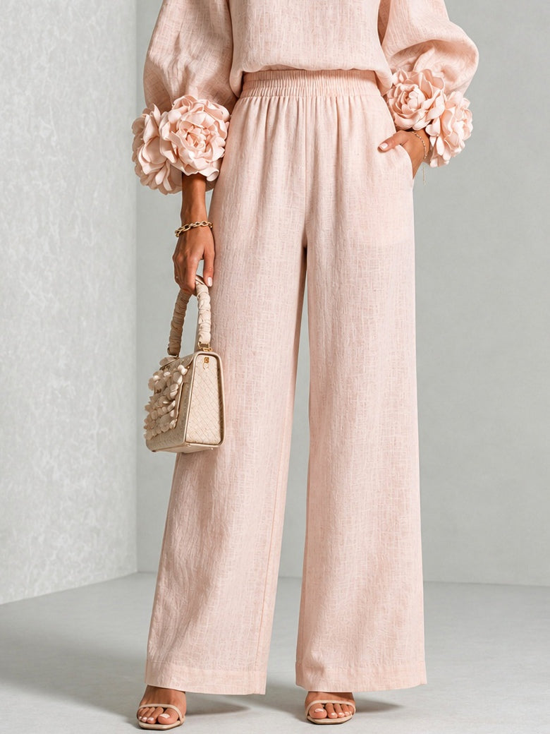 Rosalie - Floral Cuff Two-Piece Set