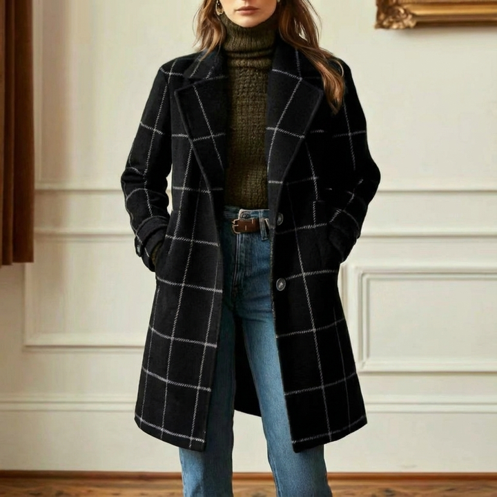 Oxford | Wool-Effect Check Coat