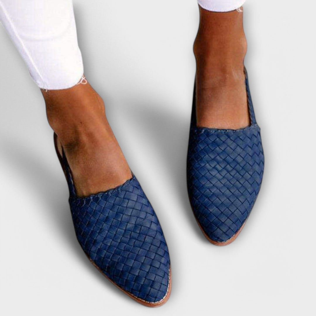 Aurora - Woven Slingback Loafer
