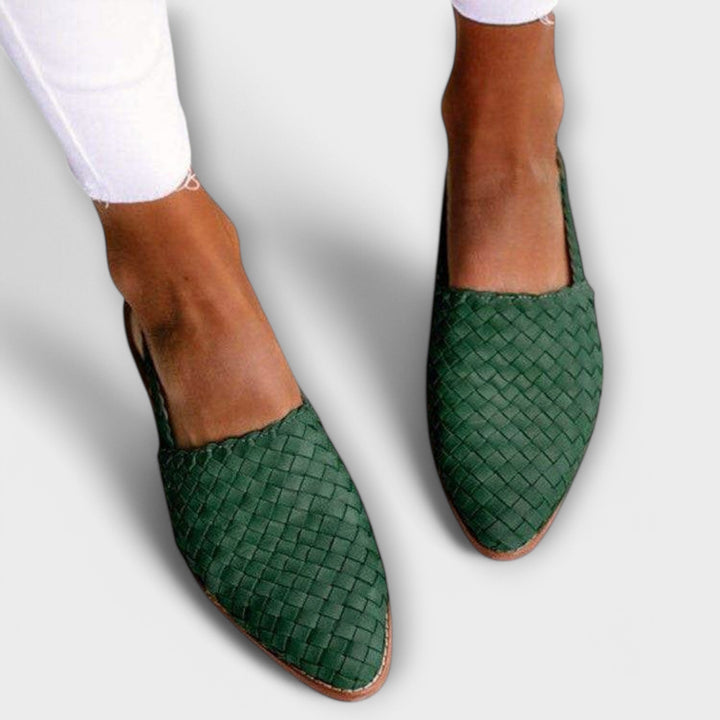 Aurora - Woven Slingback Loafer