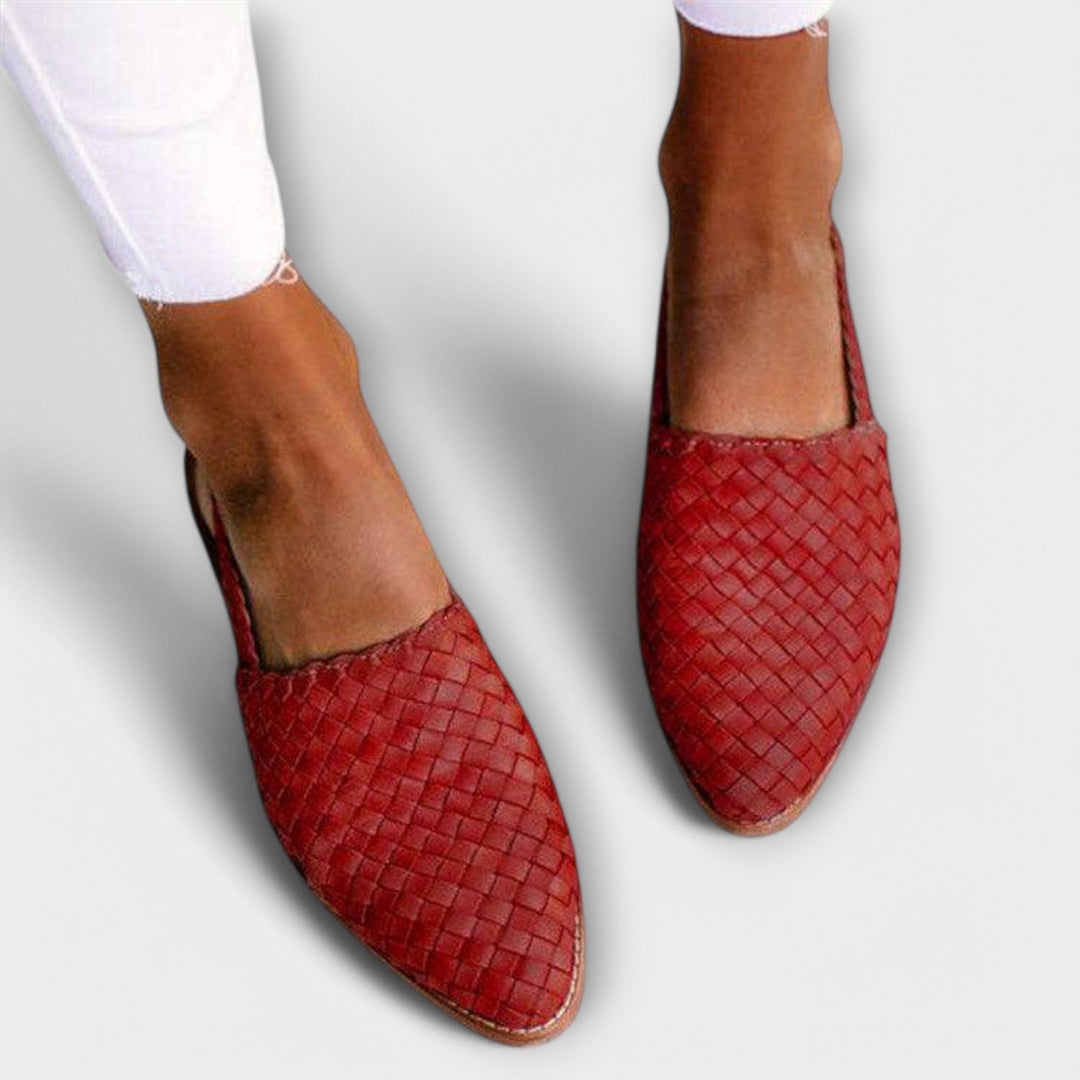 Aurora - Woven Slingback Loafer