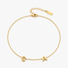 Auriela – Personalized side initial necklace