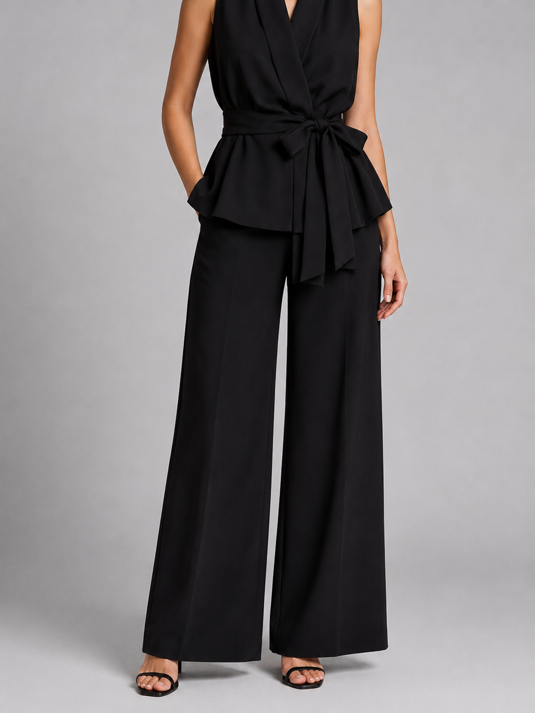 Amelia | Wrap Top &amp; Wide-Leg Pants Set