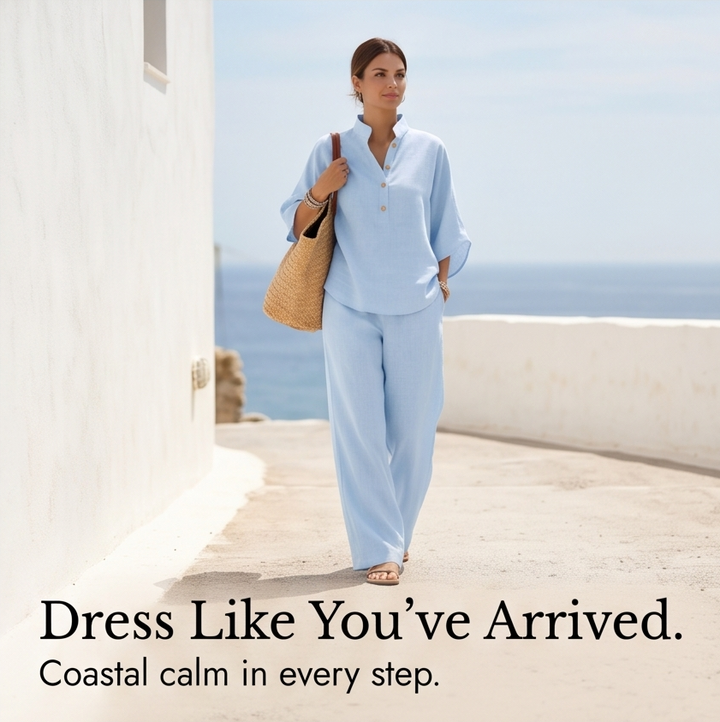Marelle – Breezy Linen Two-Piece Set for Warm Days