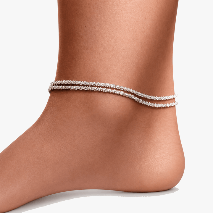 Silvara - Dainty Layered Anklet