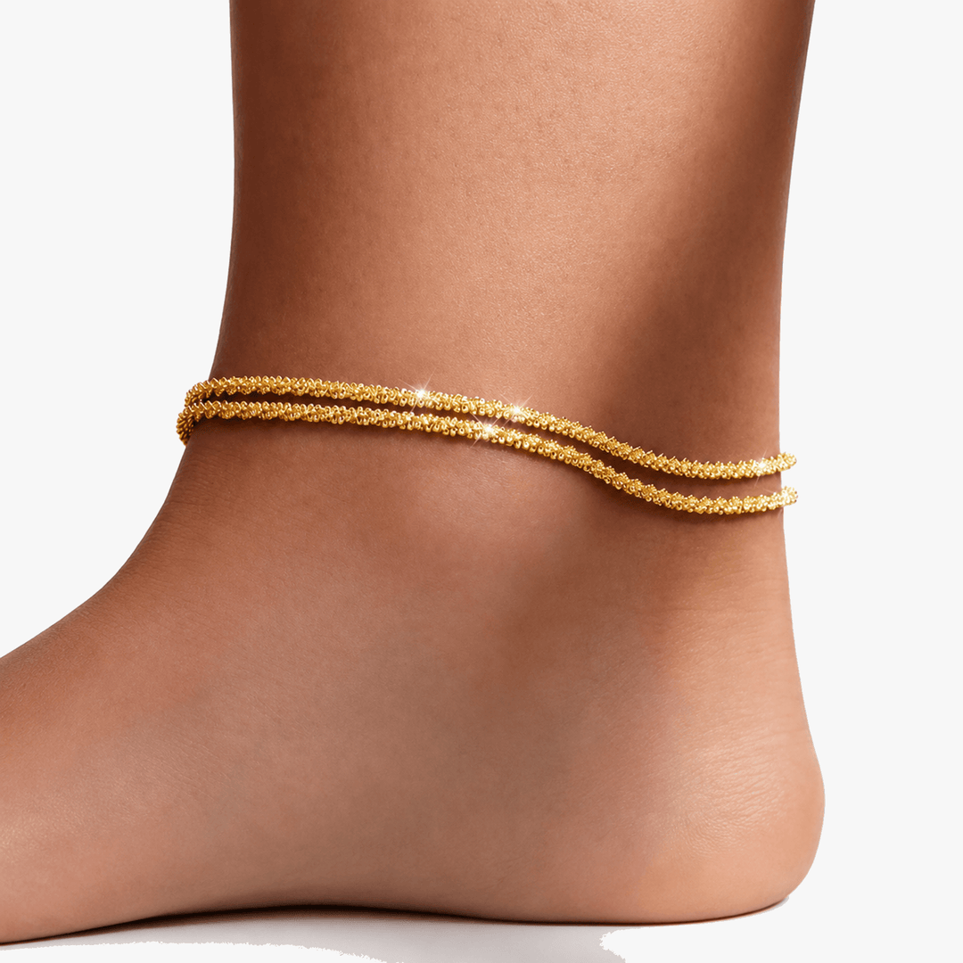 Silvara - Dainty Layered Anklet