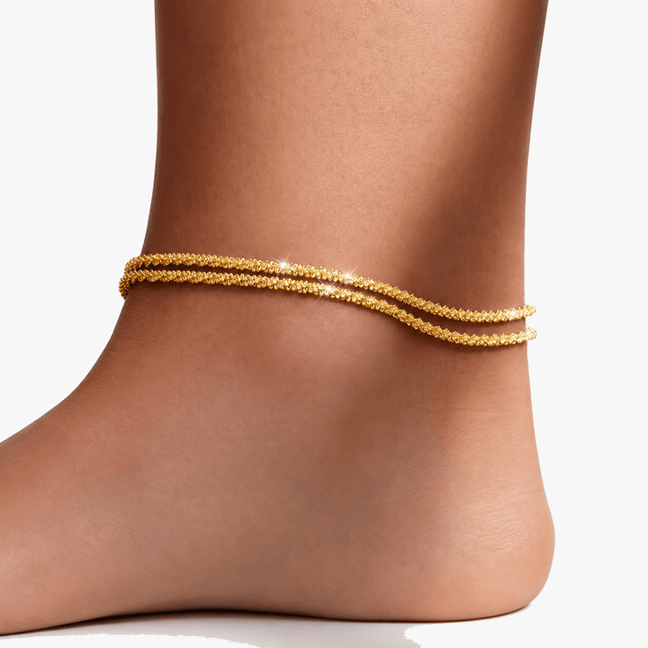 Silvara - Dainty Layered Anklet