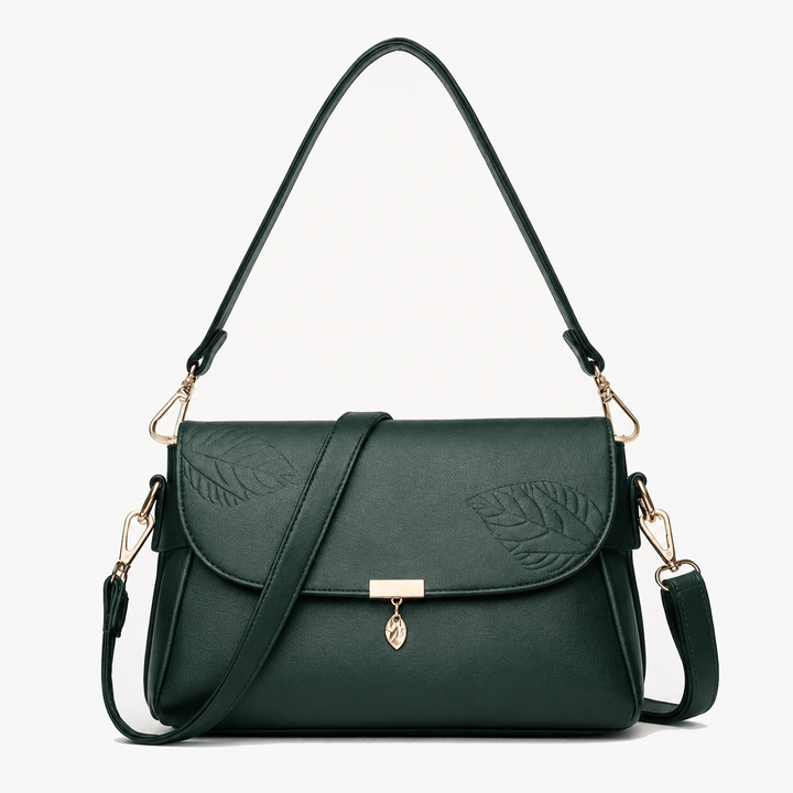 Leafara - Elegant Crossbody Bag with Leaf Detail