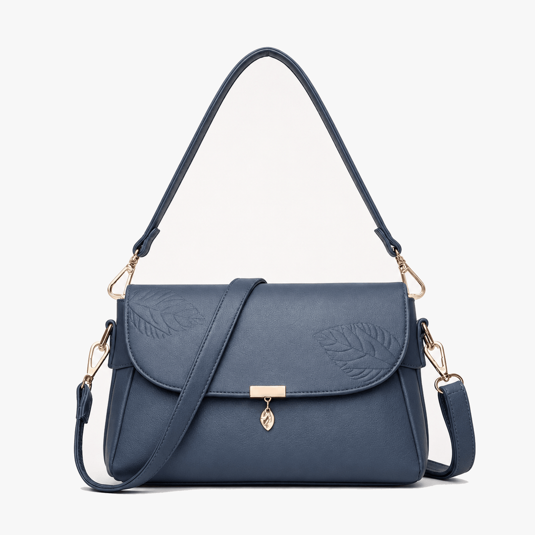Leafara - Elegant Crossbody Bag with Leaf Detail