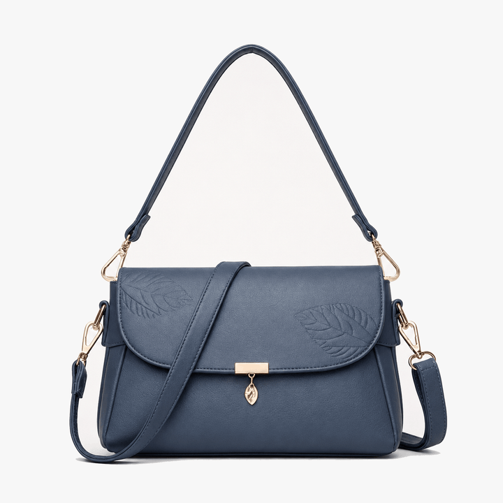 Leafara - Elegant Crossbody Bag with Leaf Detail