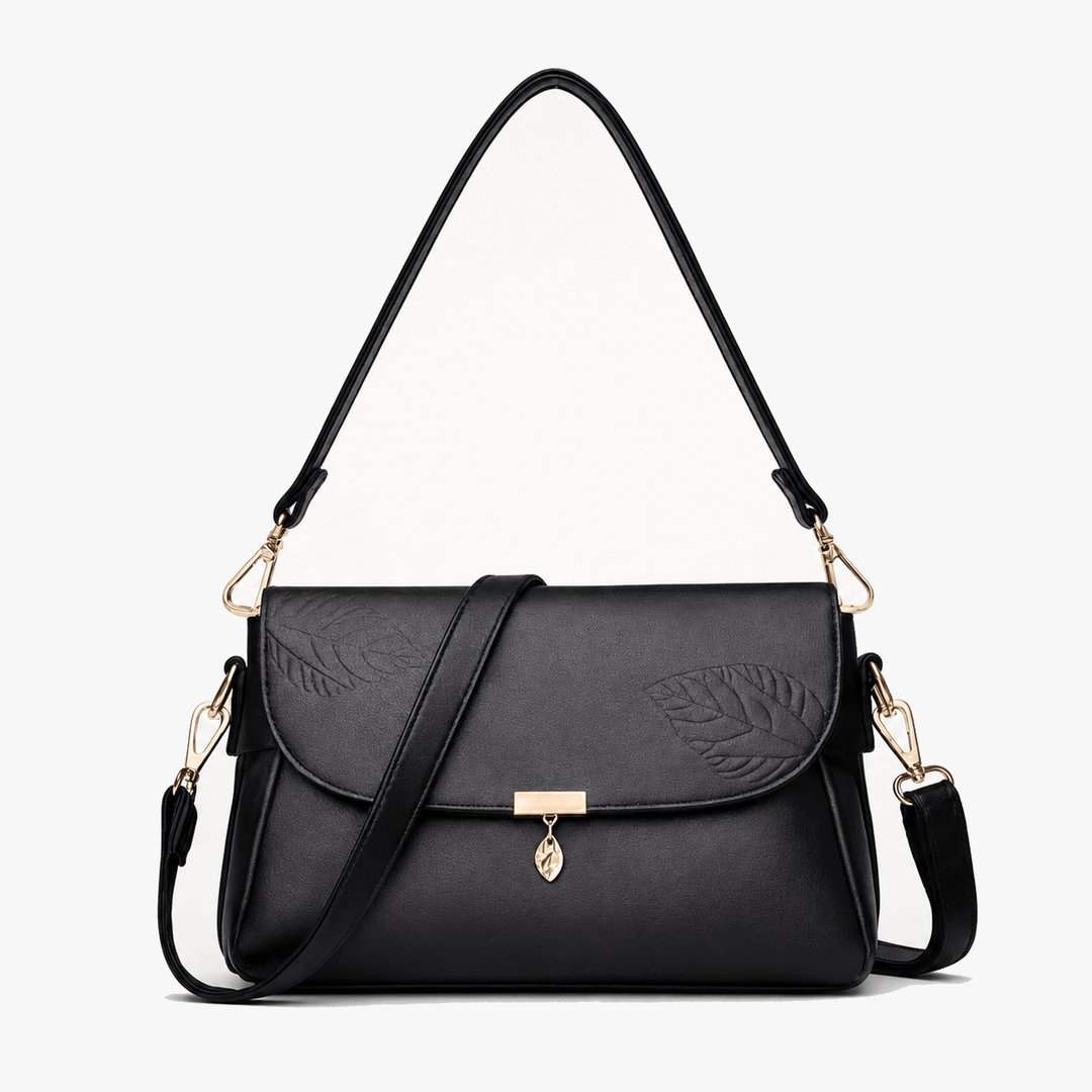 Leafara - Elegant Crossbody Bag with Leaf Detail