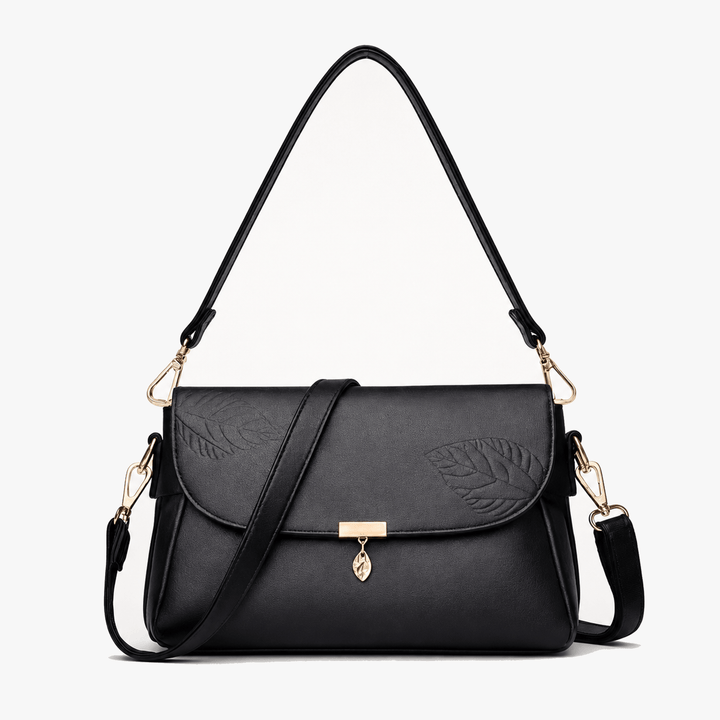 Leafara - Elegant Crossbody Bag with Leaf Detail